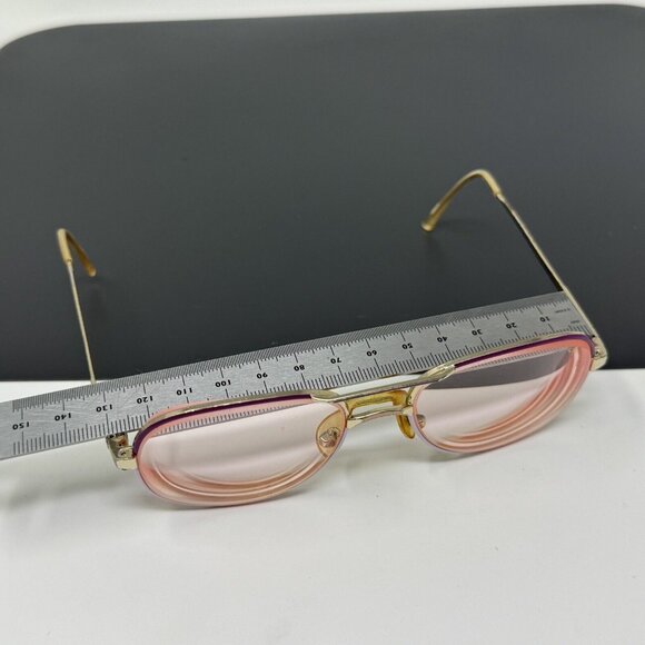 Vintage SWANK Frame Gold Pink Violet very small Aviator 656 882 Rare 50 [] 16 - Picture 9 of 13